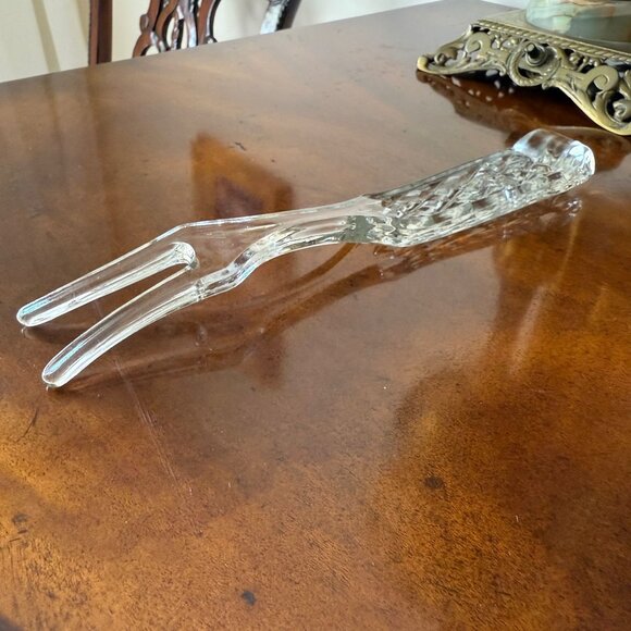 Vintage Anchor Hocking WEXFORD Pattern GLASS Fork for Serving - Picture 6 of 10